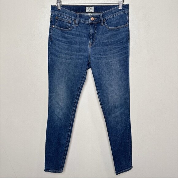 J.Crew Womens 30 8" Toothpick Medium Wash Skinny Jeans - Picture 2 of 14